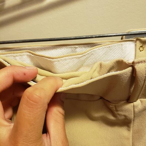 Boohoo Curve Plus Size Creme with Belt Trousers - Picture 7 of 17